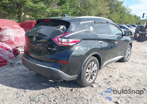 2016 Nissan Murano Sl из США, поврежденный, VIN 5N1AZ2MH2GN159861